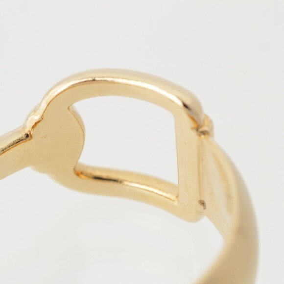 Gucci Horsebit Scarf Ring Gold Plated Vintage - Picture 8 of 10